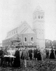 1899 - Kath. Kirche 'St.Mariä Himmelfahrt'im Bau